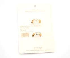 2 Anillos Esmaltados Enamel Ying Yang+Peace sign