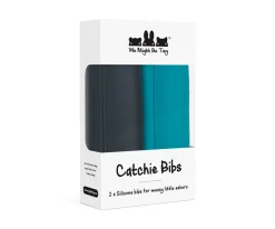 2 Babero Catchie 2.0 Silicona Blue Dusk & Charcoal