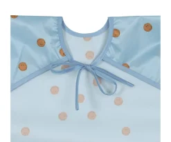 2 Baberos con Mangas Happy Smile Blue