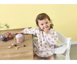 2 Baberos con Mangas Tiny Team Cat