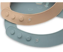 2 Baberos de Silicona Green / Caramel