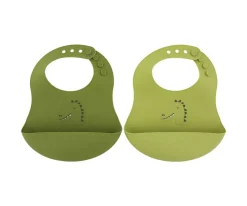 2 Baberos de Silicona Trixie Mr. Dino