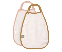 2 Baberos Impermeables Extra Grandes Little Mateys Spicy Orange