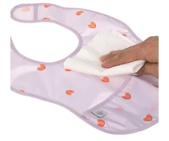 2 Baberos Impermeables Happy Lavender