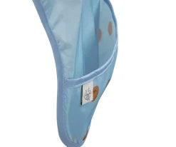 2 Baberos Impermeables Happy Smile Blue