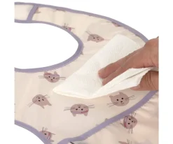 2 Baberos Impermeables Tiny Team Cat