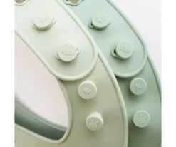 2 Baberos Silicona Forest Friends