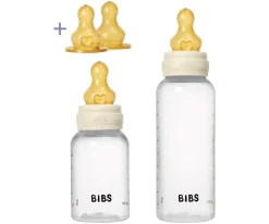 2 Biberones Plástico BIBS Látex Ivory 150/270 ml