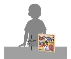 34 Bloques de Madera Campiña Cross Roads