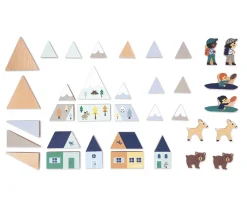 35 Bloques de Madera Valle Nevado Cross Roads