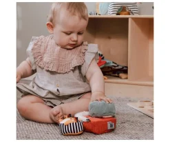 4 Bloques Sensoriales Blanditos Apilables Wildlife