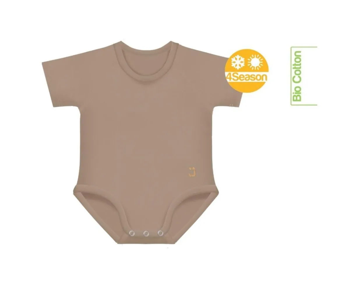 2 Body Bebé (0-36meses) Manga Corta 4 Season Brown