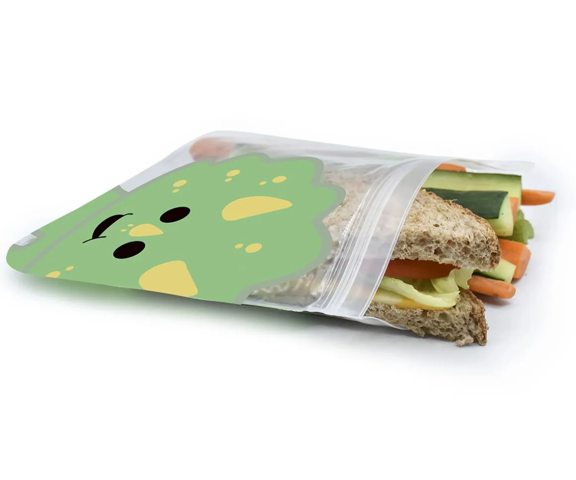 4 Bolsas Reutilizables Dino + Lion