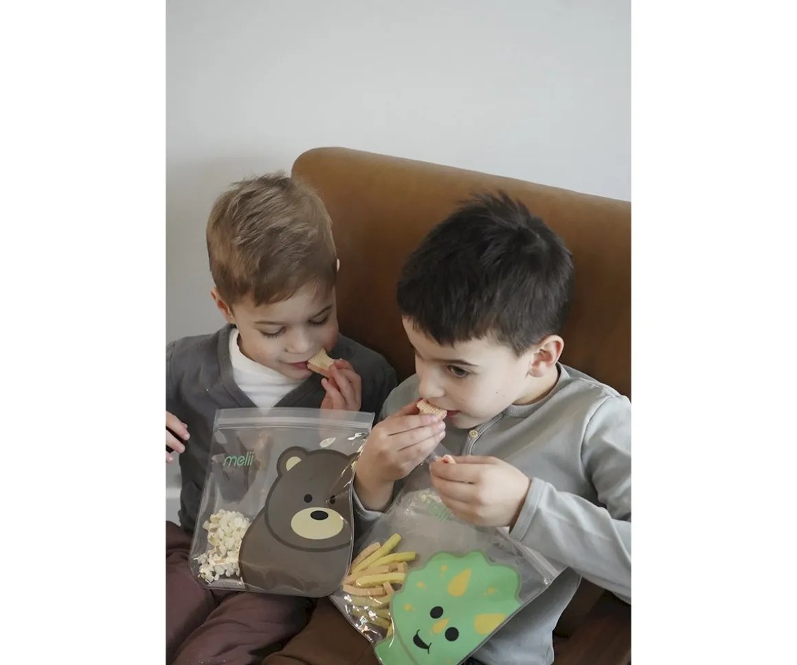 4 Bolsas Reutilizables Dino + Lion