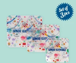 3 Bolsas Reutilizables para Aperitivos Space