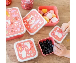 4 Cajitas Almuerzo y Snacks Fun