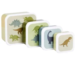 4 Cajitas Almuerzo y Snacks Dinosaurios