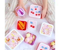 4 Cajitas Almuerzo y Snacks Cherries