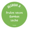 1 Chapa Alergia Verde Personalizada
