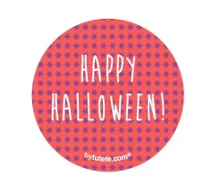 1 Chapa Halloween Red Stars