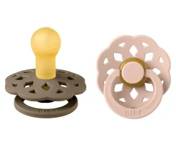 2 Chupetes BIBS Boheme Dark Oak/Blush