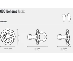 2 Chupetes BIBS Boheme Dark Oak/Blush