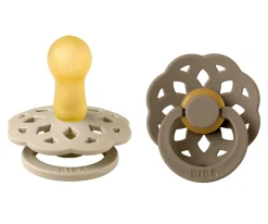 2 Chupetes BIBS Boheme Vanilla/Dark Oak