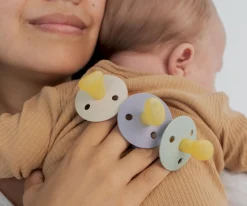 2 Chupetes BIBS Colour Anatómica Fossil Grey/Mauve