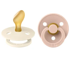 2 Chupetes BIBS Colour Anatómica Ivory/Blush