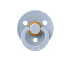 2 Chupetes BIBS Colour Round Dusty Blue/Steel Blue