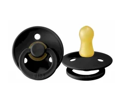 2 Chupetes BIBS Colour Round Black/White