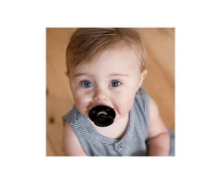 2 Chupetes BIBS Colour Round Black/White
