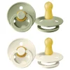 2 Chupetes BIBS Colour Round Ivory/Sage