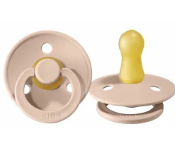 2 Chupetes BIBS Colour Round Blush/Ivory