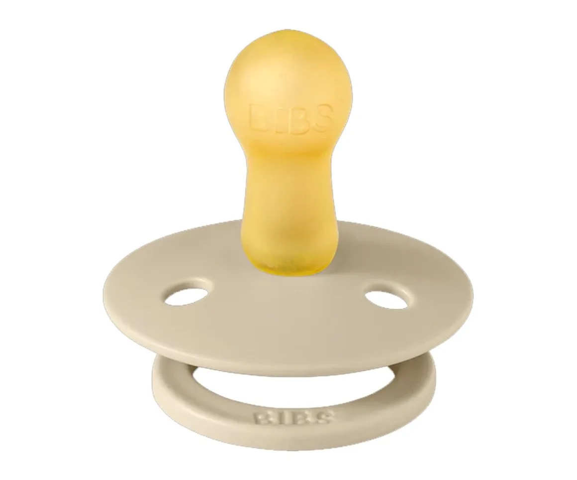 2 Chupetes BIBS Colour Round Vainilla/Iron