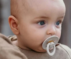 2 Chupetes BIBS Colour Round Iron/Baby Blue