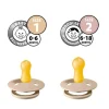 2 Chupetes BIBS Colour Round Sand/Iron