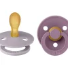 2 Chupetes BIBS Colour Simétrica Fossil Grey/Mauve