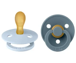 2 Chupetes BIBS Colour Simétrica Baby Blue/Petrol