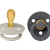 2 Chupetes BIBS Colour Simétrica Sand/Iron