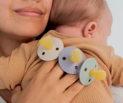 2 Chupetes BIBS Colour Simétrica Iron/Baby Blue