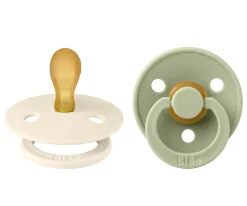 2 Chupetes BIBS Colour Simétrica Ivory/Sage