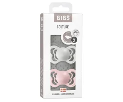 2 Chupetes BIBS Couture Haze/Blossom Látex