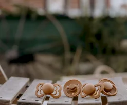 2 Chupetes BIBS Couture Haze/Caramel Silicona