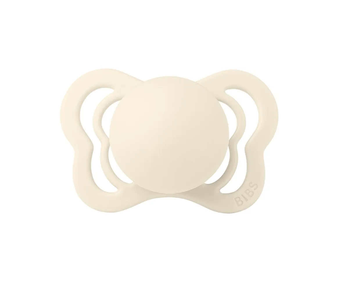 2 Chupetes BIBS Couture Ivory/Blush Silicona