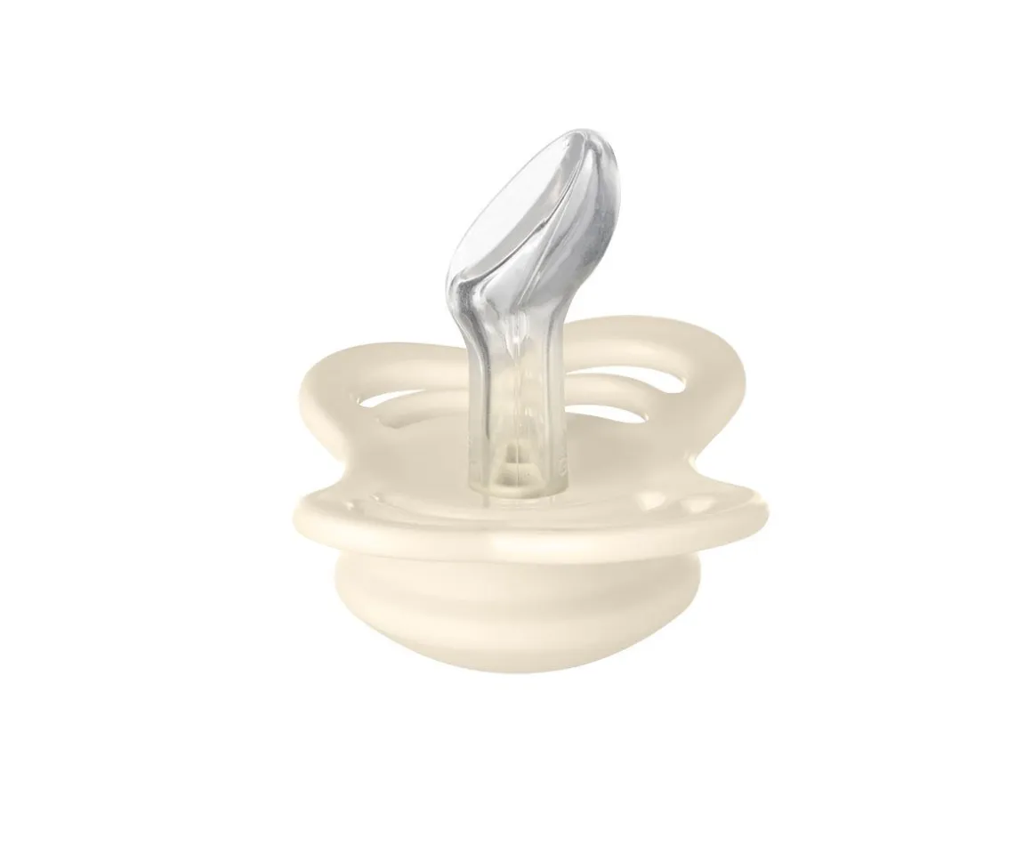 2 Chupetes BIBS Couture Ivory/Blush Silicona