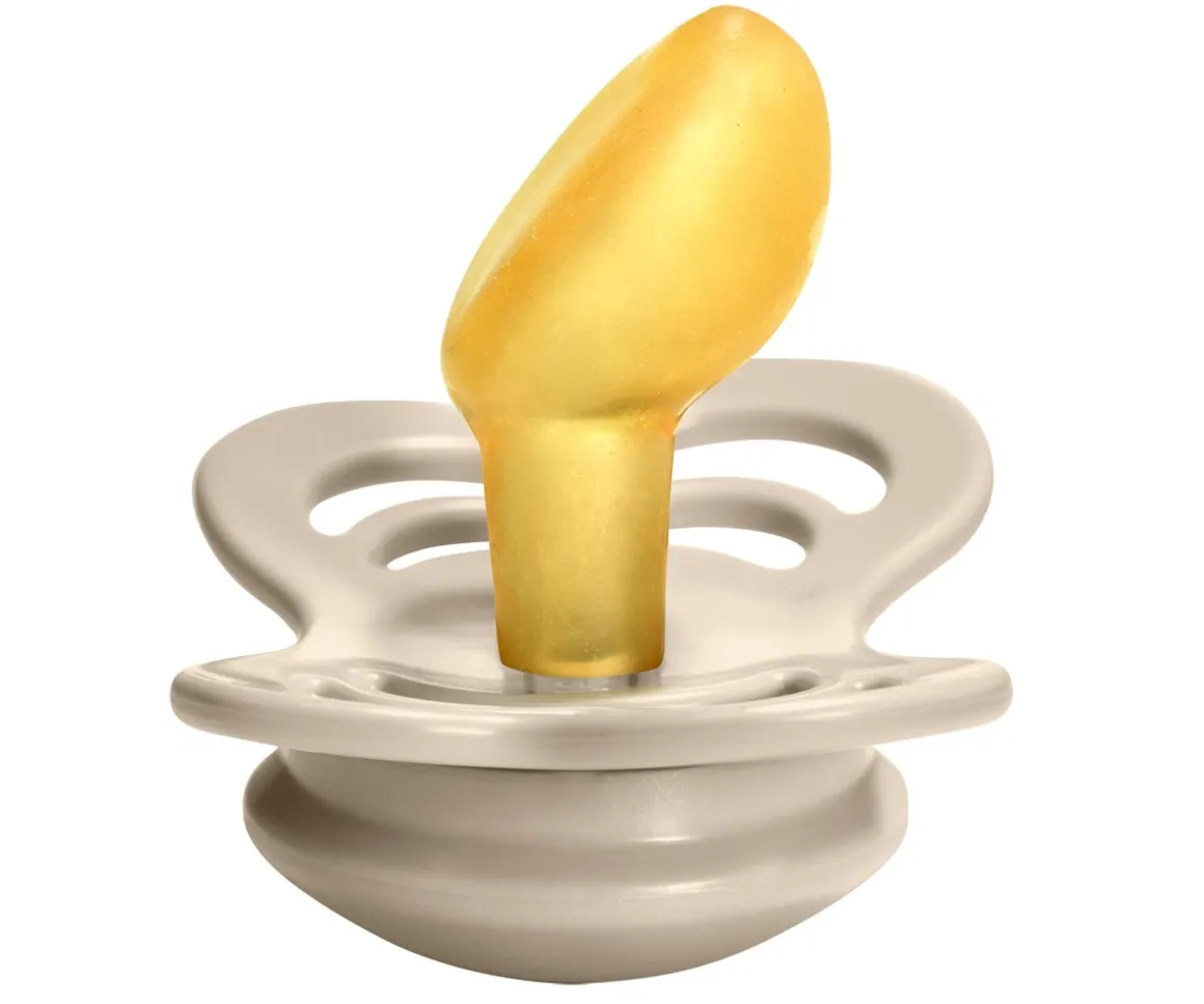 2 Chupetes BIBS Couture Vanilla/Peach Látex