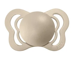 2 Chupetes BIBS Couture Vanilla/Peach Silicona
