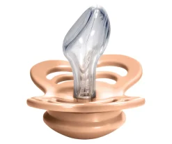 2 Chupetes BIBS Couture Vanilla/Peach Silicona