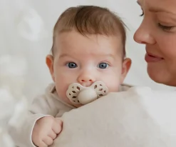 2 Chupetes BIBS Infinity Simétrica Vanilla/Peach